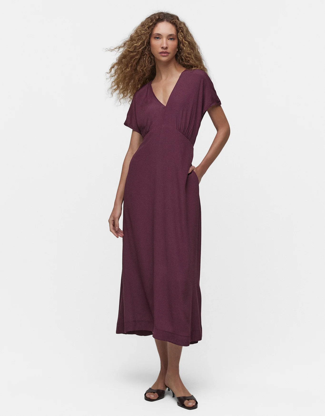 Vestido midi de corte A